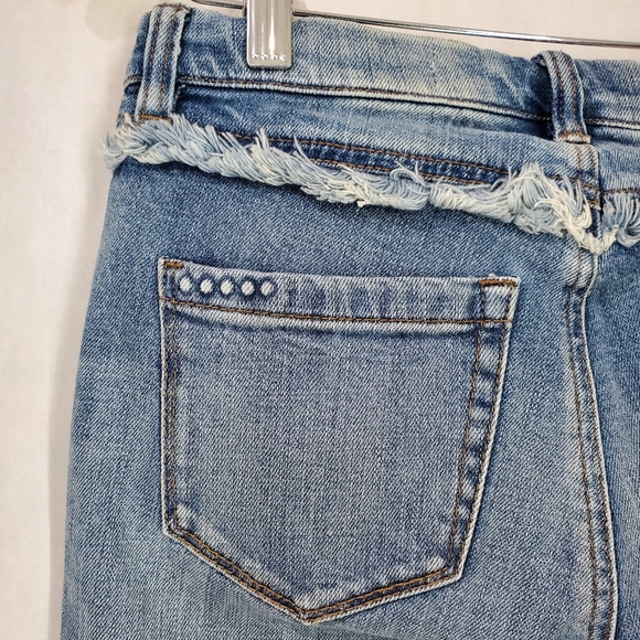 NWT Blank NYC Frayed Skinny Jeans Raw Hem Fray for Days Size 25 Boho - Picture 7 of 14